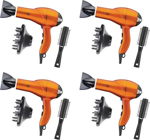 Vista 11 de Secador de pelo Infiniti PRO CONAIR con difusor, motor AC profesional, tecnología de cerámica de turmalina, incluye concentrador y cepillo