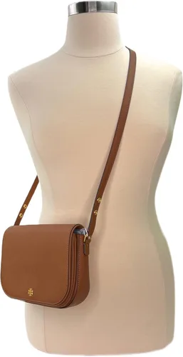 Vista 3 de Tory Burch Emerson Saffiano - Bolso cruzado de cuero para mujer (Light Meadowsweet)