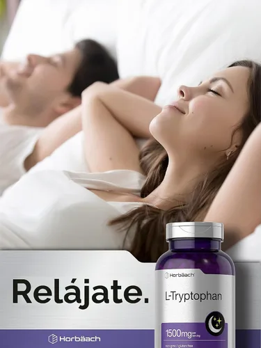 Vista 6 de Horbäach Cápsulas L de triptófano de 1500 mg 240 unidades Fórmula