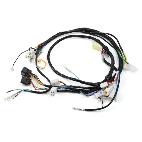 Vista 2 de Arnés de cableado de cable, bobina de encendido, interruptor de manillar izquierdo, encendedor de relé CDI rectificador Kit completo compatible