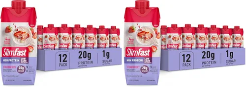 Vista 9 de SlimFast Advanced Energy Mocha Cappuccino Shake Reemplazo de comida listo para beber 0.71 onzas de proteína 4 botellas de 11 onzas líquidas Se puede