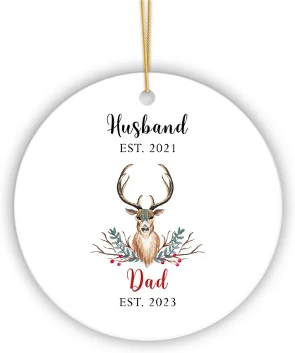 Vista 18 de Adorno personalizado de Mr and Mrs Always and Forever, adorno de recién casado, regalo de boda para pareja, adorno de primera Navidad para casados