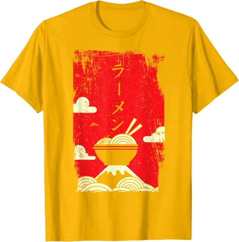 Vista 60 de Ramen Noodles Camiseta de arte japonés, Negro