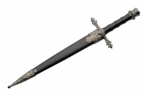 Vista 3 de SZCO Daga de corona medieval de 12 pulgadas con funda