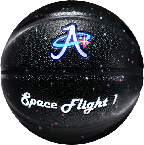 Vista 9 de Space Flight 1 - Pelota de baloncesto oficial, pelota de juego de cuero; cancha para interiores y exteriores, tamaño 7, 29.5 pulgadas para adulto