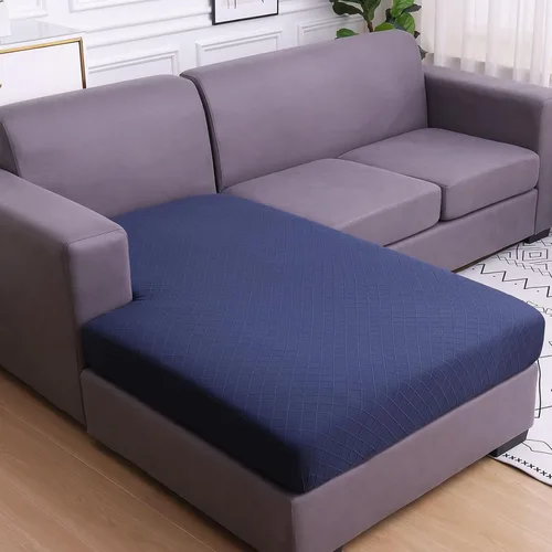 Vista 48 de hyha Fundas de cojín para sofá al aire libre, fundas lavables para sofá seccional, jaspe de diamante, funda elástica para cojín de asiento de sofá