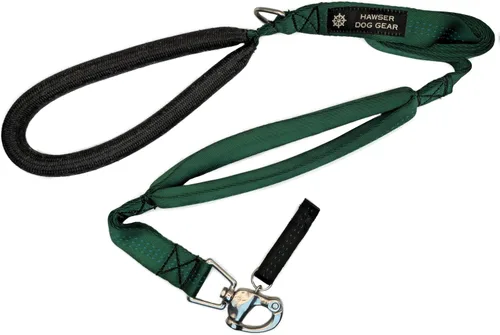 Vista 13 de Correa de perro resistente de 6 pies – Broche de liberación rápida, mango Dyneema, impermeable, 316 inoxidable, hecho a mano en Estados Unidos Negro