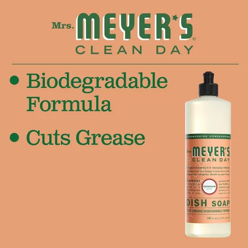 Vista 99 de Mrs. Meyer’s Clean Day - Detergente líquido para platos, aroma a lavanda, botella de 16 oz
