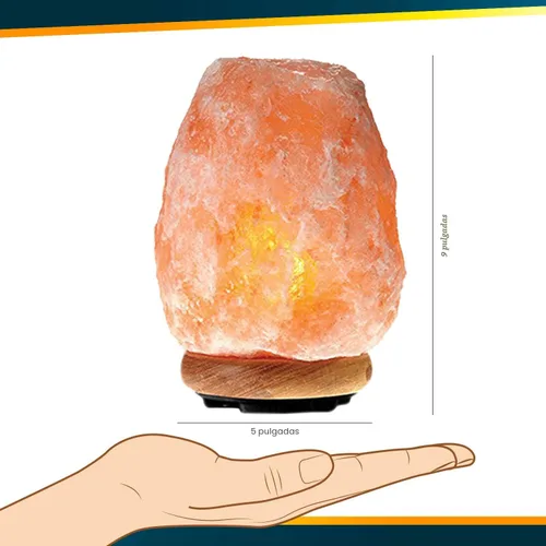 Vista 9 de Himalayan Glow Lámpara de sal con interruptor de atenuación táctil de 5-7 libras