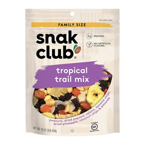 Vista 8 de Snak Club Mezcla de bocadillos al estilo cajún con cacahuetes picantes y especiados, cacahuetes con mantequilla y caramelo, maíz tostado, palitos