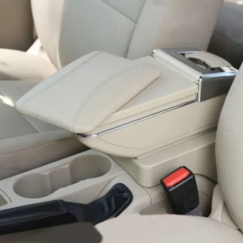 Vista 3 de Compatible con Caja de Almacenamiento de Brazo de Consola Central del Coche Nissan Sunny/March Micra K13/Nissan Versa Almera Sedan solamente/Nissan