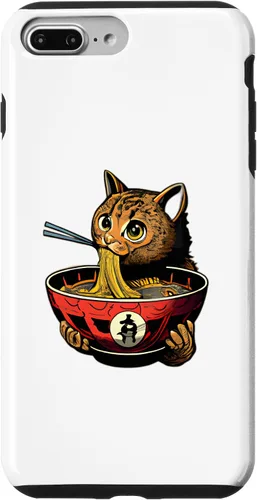 Vista 12 de Funda para iPhone 12 mini Ramen Cat Kawaii Anime japonés Kawaii Neko