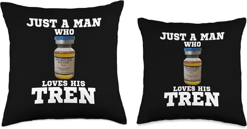 Vista 3 de Just a man who loves his tren Gym steroids Throw Pillow