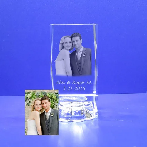 Vista 3 de Grabado láser personalizado con foto personalizada como bautismo, boda, primera comunión, Mi Bautizo, Sweet 16, Quinceañera, Mis 15 años, Comunión