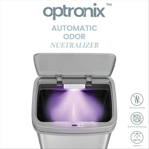 Vista 3 de Ninestars Nova Series - Basurero automático de 13 galones que elimina olores para cocina, control automático de olores, sensor de movimiento, 50