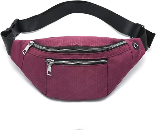 Vista 7 de Fanny Pack for Men Women - Water Resistant Fashion Waist Bag Pack with Adjustable Strap for Travel Hiking Running Outdoor Sports.