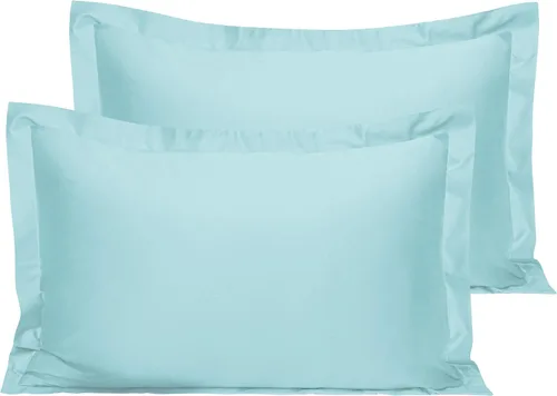 Vista 8 de NTBAY Fundas de almohada estándar de algodón – Fundas de almohada de algodón egipcio de 500 hilos, paquete de 2 fundas de almohada Oxford súper
