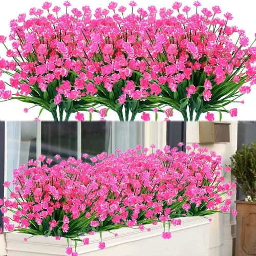Vista 15 de Plantas y flores artificiales para exteriores, resistentes a los rayos UV