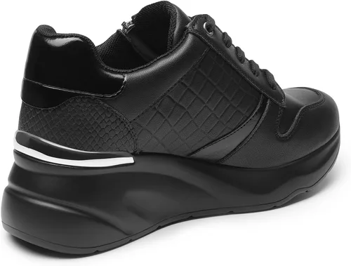Vista 3 de DREAM PAIRS Zapatos deportivos de cuña para mujer, plataforma de tacón alto, zapatos de moda para uso casual y diario