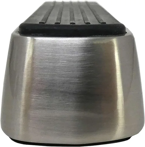 Vista 5 de Shepherd Hardware 3314 Cuña de puerta de níquel satinado con agarre de base de goma antideslizante