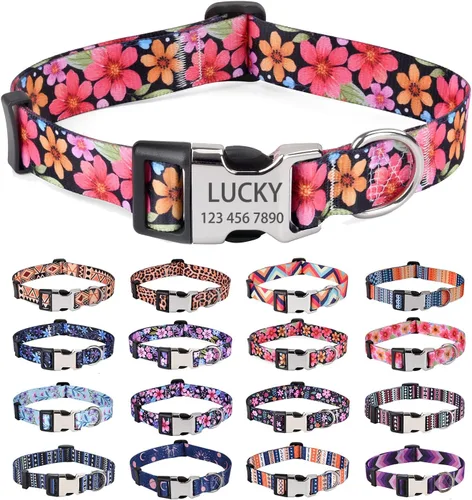 Vista 14 de Collar de perro personalizado con la bandera estadounidense, collar patriótico para perro del 4 de julio, collares temáticos para perros para el Día