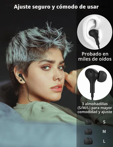 Vista 4 de Auriculares con cable de 0.1 in con micrófono para MacBook/Chormebook PC