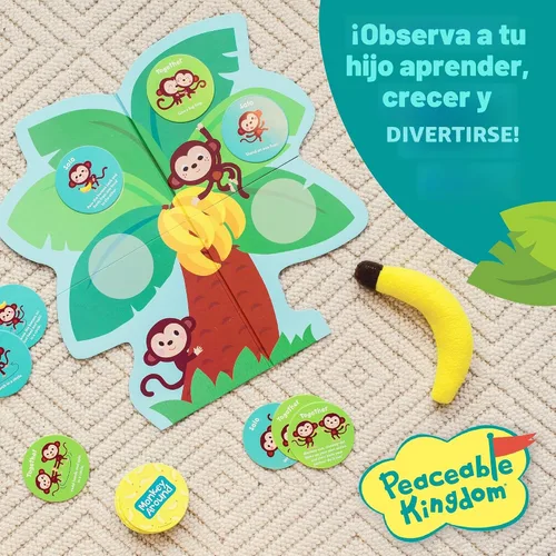 Vista 6 de Juego de movimiento para niños de 2 años, Peaceable Kingdom Monkey Around
