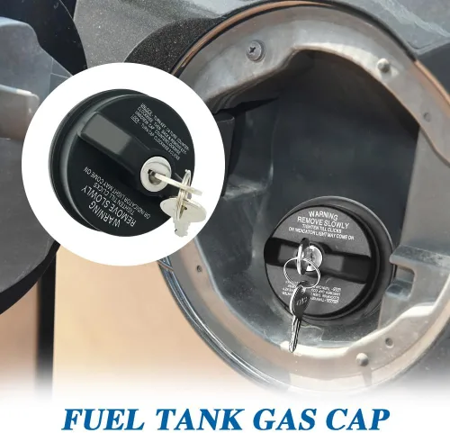 Vista 3 de Tapa de Gasolina con Cerradura, Tapa del Tanque de Combustible con Llave, Cerradura de Tapa de Gasolina Cubierta de Tapa de Combustible