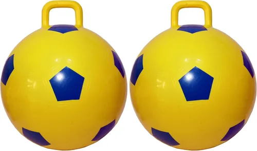 Vista 9 de Pelota saltarina AppleRound Space Hopper con bomba en estilo fútbol, 15 pulgadas / 38 cm de diámetro para edades de 3 a 6 años, rebote de canguro