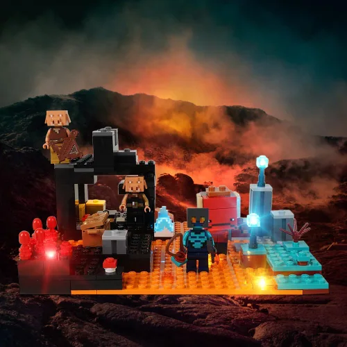 Vista 6 de Kyglaring Kit de luz LED compatible con Lego The Nether Bastion 21185 - Accesorios de iluminación mejorados para bloques de modelo 21185