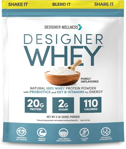 Vista 9 de Polvo de proteína de suero 100 % premium de Designer Protein, 1020W130, 1, 1