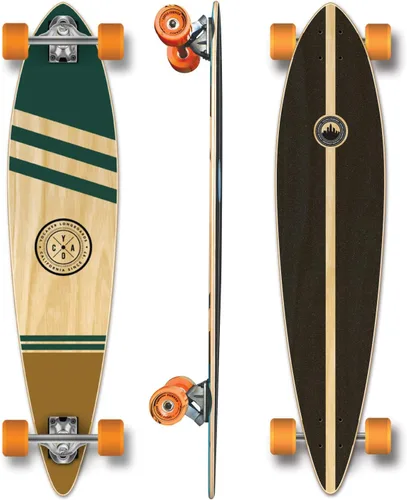 Vista 36 de Yocaher Earth Series - Patinetas completas Longboard con BlackWidow Premium 80A Grip Tape Aluminio Truck ABEC-9 Rodamiento 2.756 in Ruedas