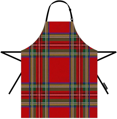 Vista 11 de Moslion Apron 31x27 Inch Kitchen Chef Waitress Cook Aprons Bib with Adjustable Neck for Women Men