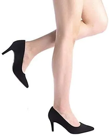 Vista 6 de DREAM PAIRS Zapatos de tacón alto de aguja para mujer, con punta cerrada, zapatos de vestir para bodas, trabajo, oficina, negocios, 3 pulgadas