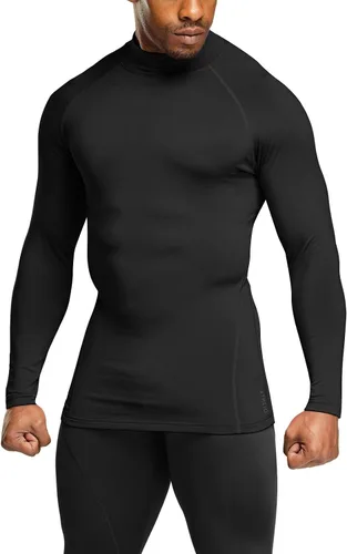 Vista 9 de ATHLIO 2 or 3 Pack Men's Thermal Long Sleeve Compression Shirts, TurtleMock Winter Sports Base Layer, Active Running Shirt