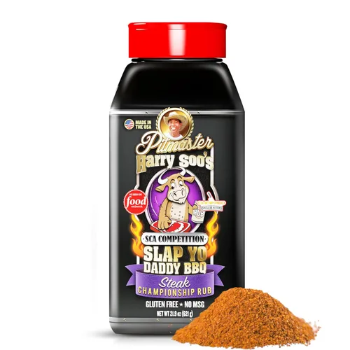 Vista 21 de Slap Yo Daddy BBQ Rub Seasoning, California Style Santa María – Condimento de Santa María galardonado de PItmaster Harry Soo – Savory SPG Rub