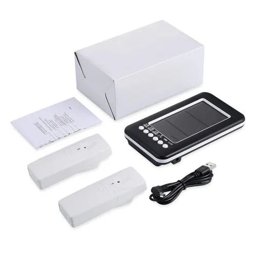 Vista 8 de KeeKit Termómetro para refrigerador, termómetro inalámbrico para interiores y exteriores con 2 sensores, termómetro digital para nevera con alarma