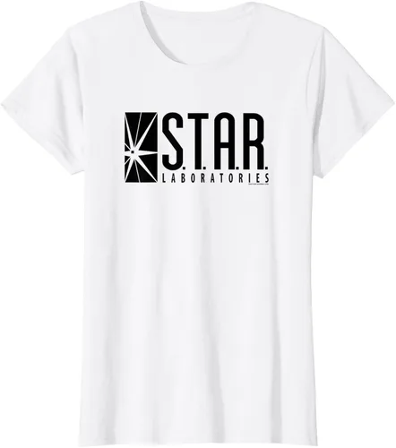 Vista 21 de The Flash Camiseta con logotipo de la serie TV S.T.A.R. Labs, Blanco, S