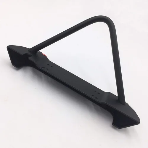 Vista 3 de KYX Juego de parachoques delantero y trasero de metal de carreras con luces LED, accesorios para RC Crawler Car Axial SCX10 II 90046 Traxxas TRX-4