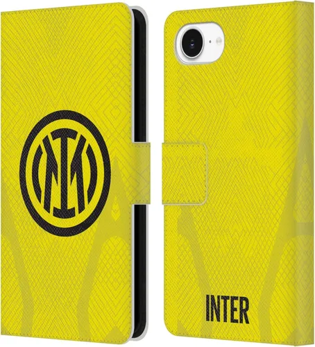 Vista 15 de Head Case Designs Officially Licensed Inter Milan Away 2025/26 Crest Kit Leather Wallet Case Compatible with Apple iPhone 11