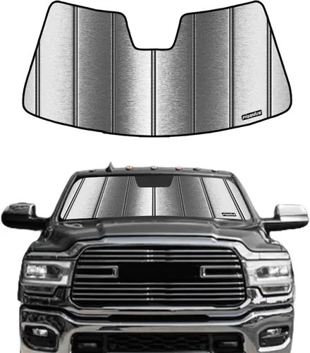 Vista 15 de Parasol para parabrisas Ram 2500/3500/4500/5500 2019-2025 con sensor de 5 pulgadas de ancho para ventana delantera, protección