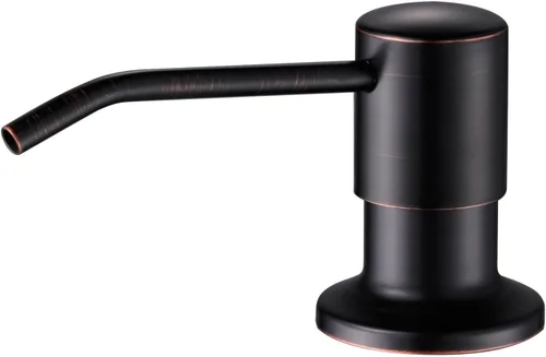 Vista 13 de Dispensador de jabón para fregadero de cocina, integrado, acero inoxidable (metal de pistola), juego de bomba para jabón o loción, recarga desde