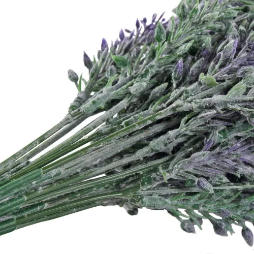 Vista 6 de GTIDEA 4 piezas de flores de lavanda artificiales falsas decoración de Morado