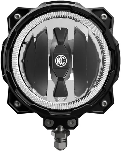 Vista 8 de KC HiLiTES 91305 Gravity LED Pro6 Single Wide-40 Beam con arnés de cableado e interruptor de luz LED iluminado - Sistema de paquete de par