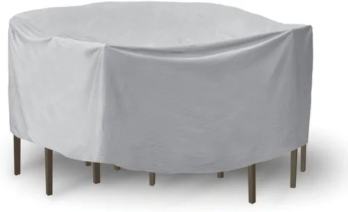 Vista 9 de Protective Covers Juego de mesa y silla de patio resistente a la intemperie, 72 x 76 pulgadas, mesa ovalada/rectangular, gris
