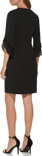 Vista 3 de DKNY Vestido de manga de gasa 34 para mujer