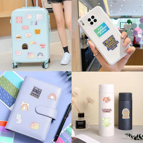 Vista 6 de 60 calcomanías bohemias con citas sarcásticas, calcomanías de sarcasmo, divertidas calcomanías de vinilo para laptop, computadora, teléfono, botella
