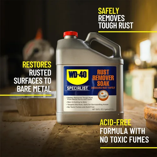 Vista 2 de WD-40 Specialist Removedor de Óxido en Remojo, Un Galón productos químicos de tratamiento de óxido automotriz