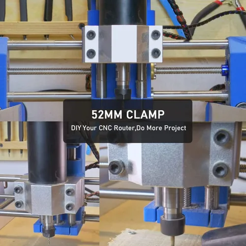 Vista 7 de Daedalus Soporte de montaje de abrazadera de husillo de 2.047 in Uso para máquina de motor de fresado CNC de husillo (abrazadera de 2.047 in)
