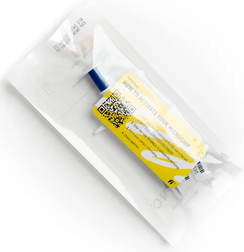 Vista 2 de Fi Nano Microchip para perros, 1 paquete, registro gratuito de por vida, escaneable universalmente, tamaño pequeño.